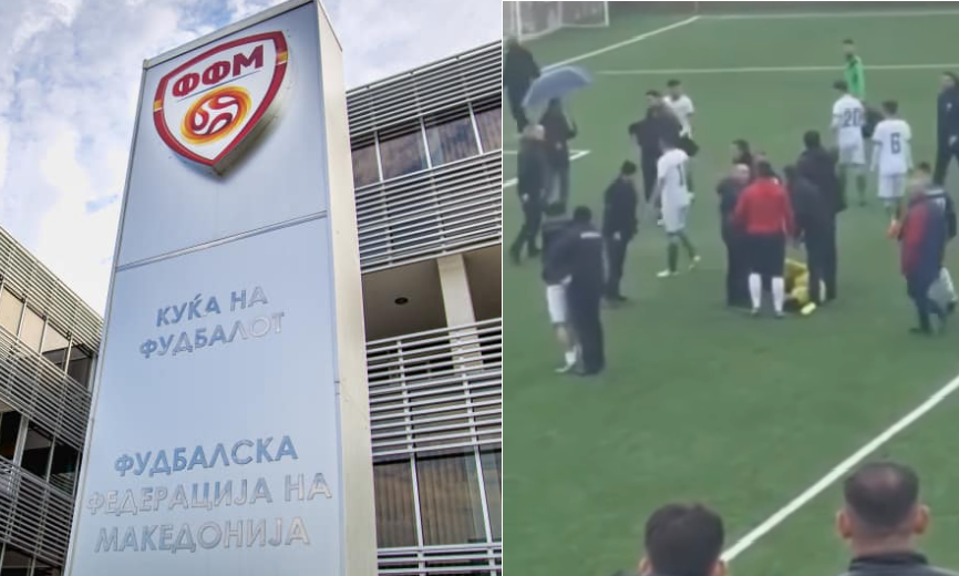 Доживотна суспензија за двајца фудбалери од ФК Беса Слупчане откако претепаа противнички голман (ВИДЕО)