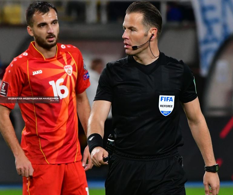 Македонија утре вечер против Велс, еве кој ќе го суди мечот пет пати ни судел!