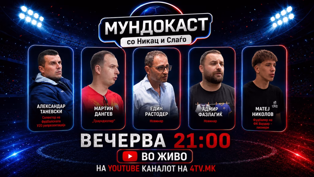 Започнува „Мундокаст”, специјално студио за Светското првенство во фудбал